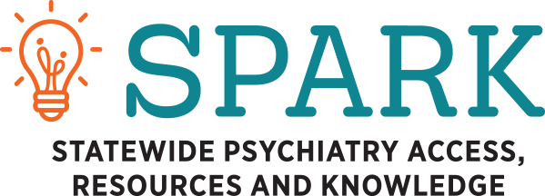 SPARK Statewide Psychiatry Access, Resources and Knowledge official logo.